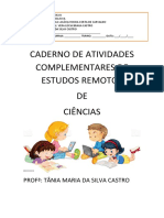 Caderno de Estudos Remotos de Ciências