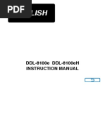 DDL 8100e Manual