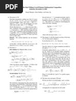 Solutions To The 82nd William Lowell Putnam Mathematical Competition Saturday, December 4, 2021