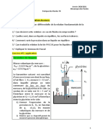 TD - Statique Des Fluides