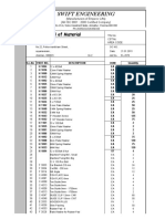 Swift Engineering: Bill of Material