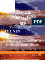 Aralin 6 Kasaysayan NG NCR