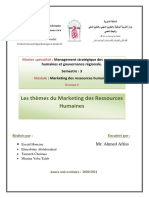 Les Thèmes Du Marketing Des Ressources Humaines Groupe 4