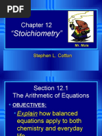 Chapter 12 Stoichiometry