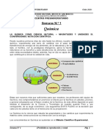 Química Semana 1 Ciclo 2021-I