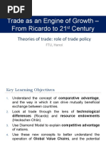 Lecture 2 - Trade Theories