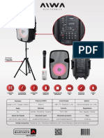 Manual de Usuario Parlante Bluetooth AW-P1500PS