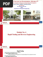 Module 4 Rapid Tooling and Reverse Engineering PDF