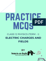 Class 12physics - Electric Charges and Fields - Mcqs