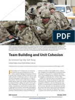 Team-Building and Unit Cohesion