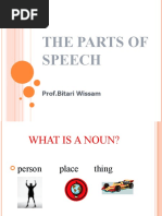 The Parts of Speech: Prof - Bitari Wissam