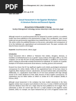 Sexual Harassment in The Egyptian Workplace: A Literature Review and Research Agenda