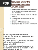 Union and The States Art. 308 To 323