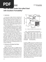 540-780 Mpa Grade Hot-Rolled Steel With Excellent Formability