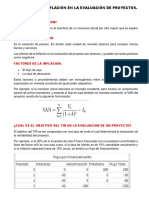 Efectos de La Inflación en La Evaluación de Proyectos