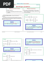 La4-2 Special Types of Matrices