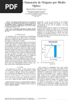 Medida de La Saturación Del Oxígeno Por Medio Optico