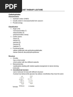 NDT Lecture - Carbohydrates