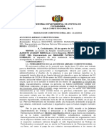 Sentencia Constitucional de Carlos Alberto Acarapi Mancilla Contra Marlene Patrica Wistermann de Gonzales Representante de Sigma Corp. SRL.