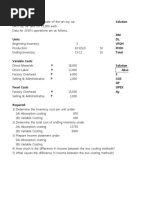 Problem 1: Solution Guide - Requirement 1