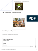 Cockteleria y Banqueteria Defer - Menu Sugerido para 50 Personas