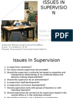 Issues in Supervision