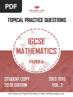 IGCSE Topical Past Papers Math P4