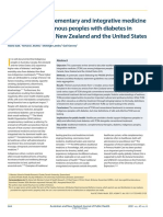 Traditional, Complementary and and Integrative Medicine Use Among Indigenous Peoples With Diabetes in Australia, Canada, New Zealand and The United States