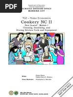 Cookery NC II: TLE - Home Economics