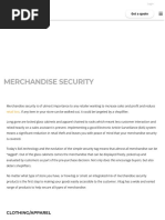 Merchandise Security - Retail Security - Vitag