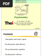 Psychrometry: Ir. Dr. Sam C. M. Hui