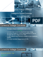 Current To Voltage Converter & Voltage To Current Converter: Op-Amp Applications