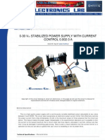 0-30 VDC Stabilized Power Supply With Current