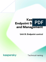 002.11.6: Kaspersky Endpoint Security and Management. Unit III. Endpoint Control