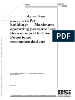 BS EN 1775-2007 Gas Supply - Gas Pipework For Buildings - Maximum Operating Pressure Less Than or Equal To 5 Bar - Functional Recommendations