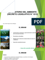 El Ministerio Del Ambiente (Decreto Legislativo #1013) : Ing. Herbert Angel Quilca Gallegos