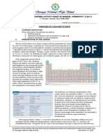 Sorsogon National High School: Self-Directed Learning Activity Sheet in General Chemistry 1 (Las 7)