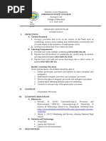 Detailed Lesson Plan Geomorphic Process 4A