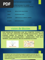 Diapositiva 4ta Semana - Redacción y Elocución - Vicios de Dicción