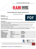 Silicone Rubber Sheet (General Purpose, Solid)