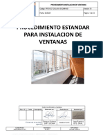 Procedimiento Estandar para Instalacion de Ventanas