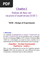 Plans D'expériences - Cours 1