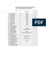 Daftar Alat Praktikum Farmasi Industri