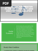 Radial Groundwater Flow of Confined and Unconfined Aquifer: By: Jake Nathaniel R. Abad