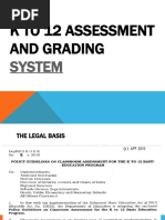 K To 12 Grading System