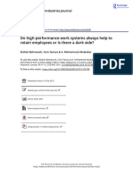 Do High-Performance Work Systems Always Help To Retain Employees or Is There A Dark Side?