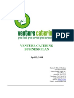 Venture Catering Plan