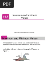 Maximum and Minimum Values