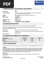 Safety Data Sheet: 1. Identification of The Material and Supplier RP7