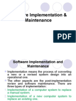 Software Implementation & Maintenance